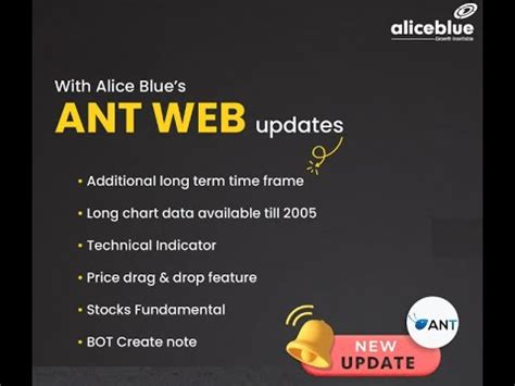 ant web alice blue|alice blue ant web trading.